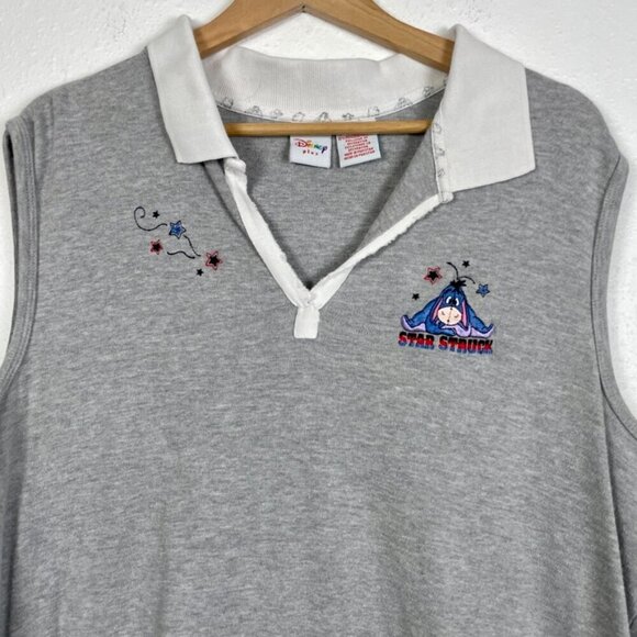 Vintage Disney Plus Winnie the Pooh Eeyor 4th of July Collared Tank Size: 2X - Picture 2 of 11